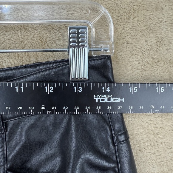 Aritzia Wilfred Vegan Faux Leather Pants Sz 8 Black High-waisted Straight Rebel - Picture 6 of 12